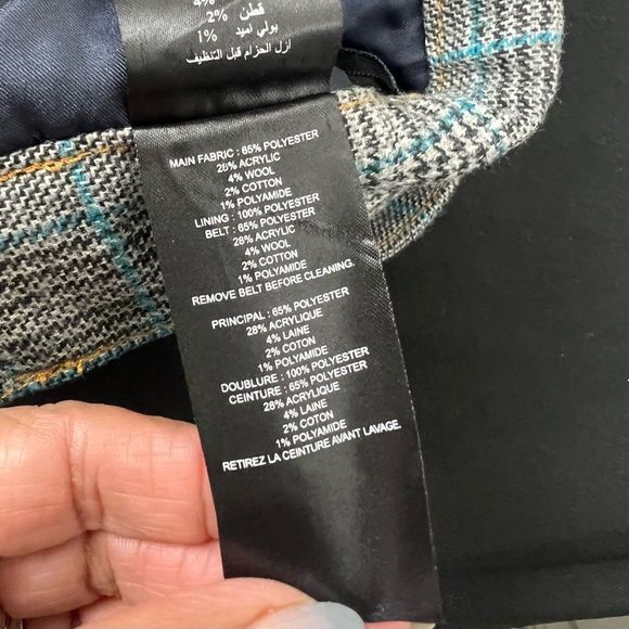 Self-Portrait Lexi Plaid High Rise Pants - Picture 9 of 12